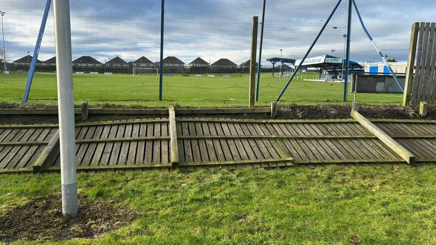 Dundonald Bluebell FC Storm Damage Repairs