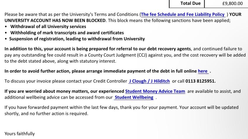 Help a Final Year Student Stay in School