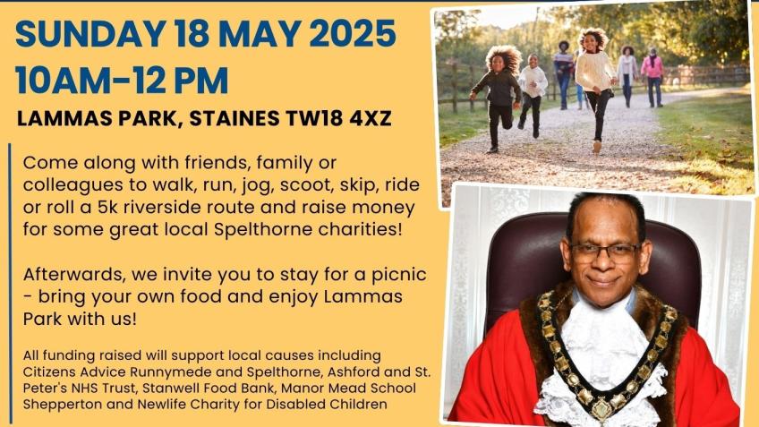 Mayors Charity Walk - 50 Years of Spelthorne