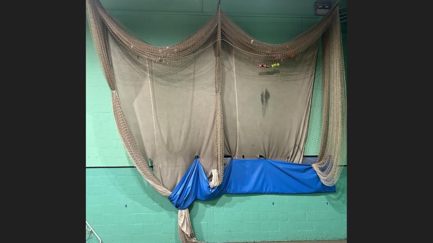 Indoor cricket nets at Kennet Leisure Centre