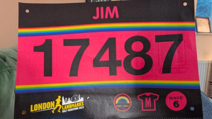 Jim is running a half marathon... quite soon.