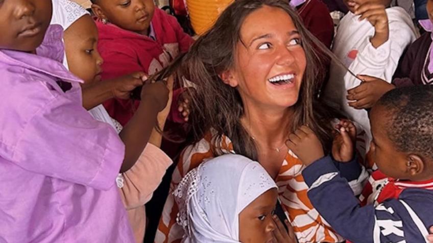 International volunteering in Africa.