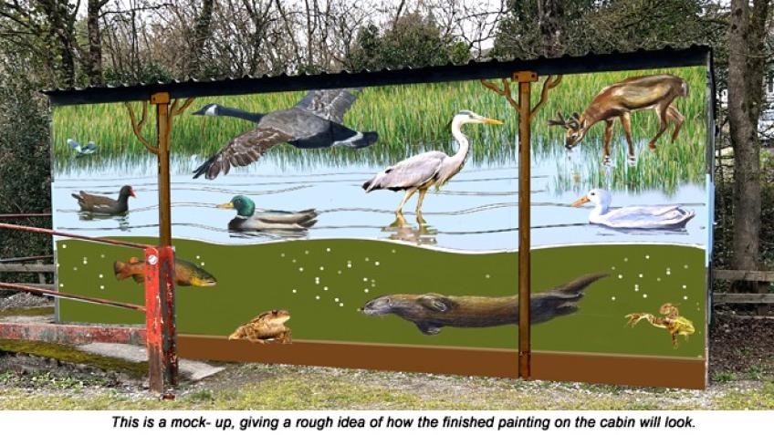 Smallbrook Car Park Cabin Mural