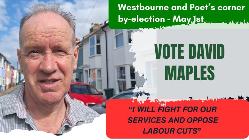 David Maples - socialist candidate for Brighton