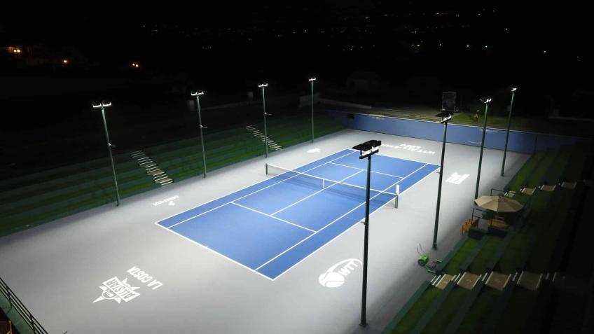 New LED Floodlights at Kemsing LTC
