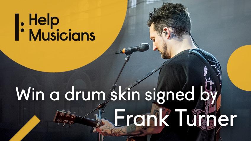 Win a drumskin from Frank Turner's 3000th show