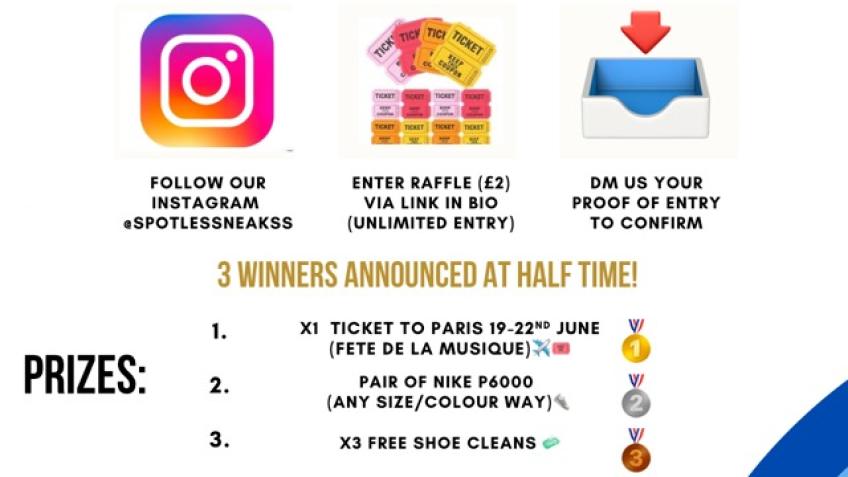 SPOTLESS HALF TIME GIVEAWAY