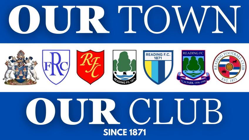 Reading FC "OUR TOWN OUR CLUB" fan flag (12m x 7m)