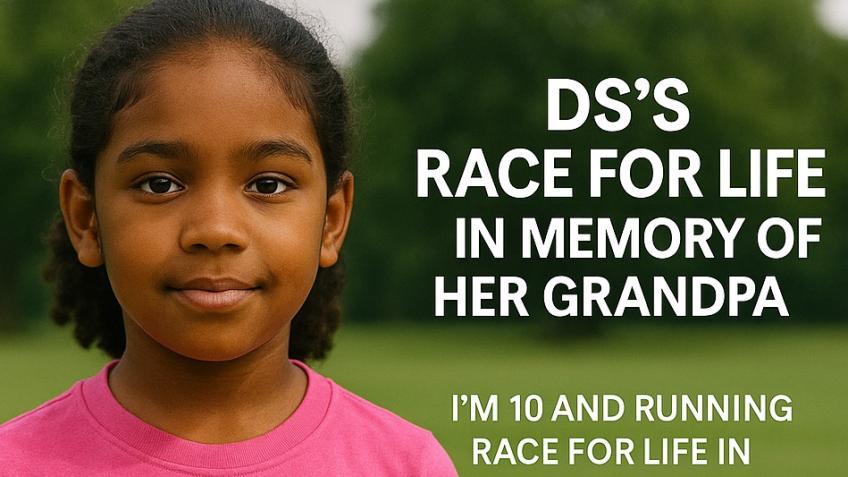 Destiny's Race for Life – In Memory of Her Grandp