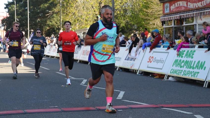 Walking or running each day to log steps