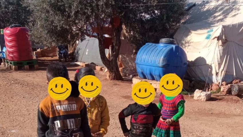 Rising money for a small family in Syria.