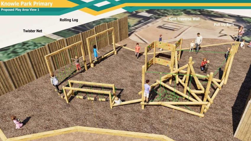 Knowle Park Primary School KS2 playground upgrade