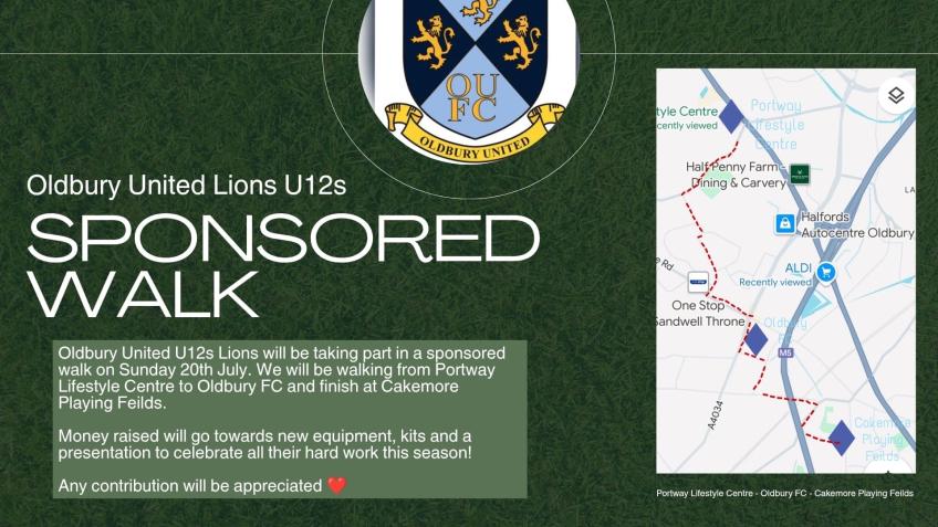 Oldbury Lions Under 12s fundraiser