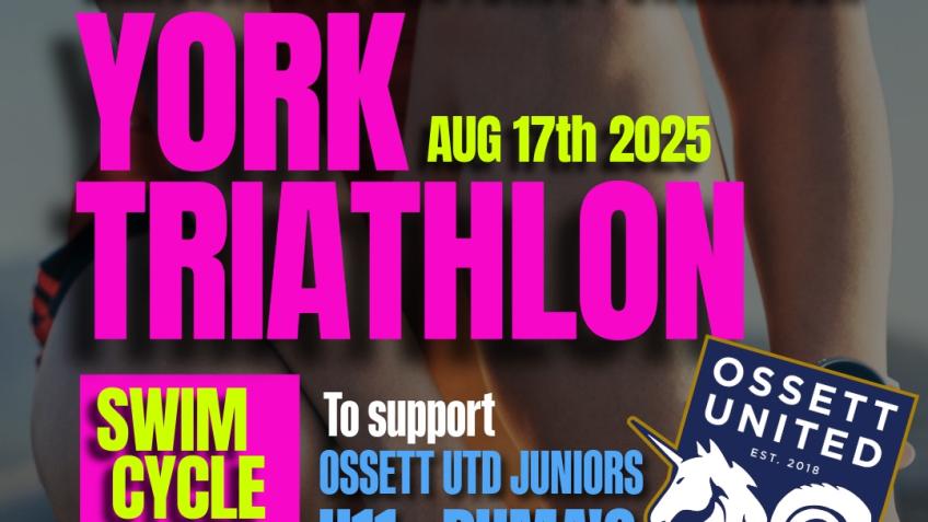 York Triathlon Fundraiser, Ossett Utd Juniors U11s