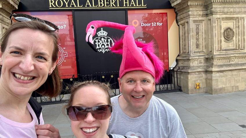 Trustee and Friends Walk for Flamingo Chicks