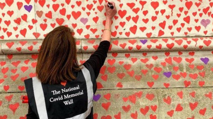 covid wall fundraiser at WHG