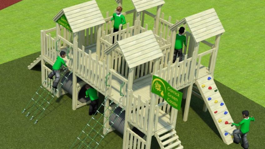 Outdoor play equipment for Garrick Green School