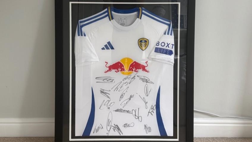 Leeds United 24/25 Framed, Signed Shirt Prize Draw