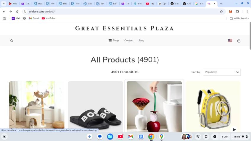 Exellene ecommerce store