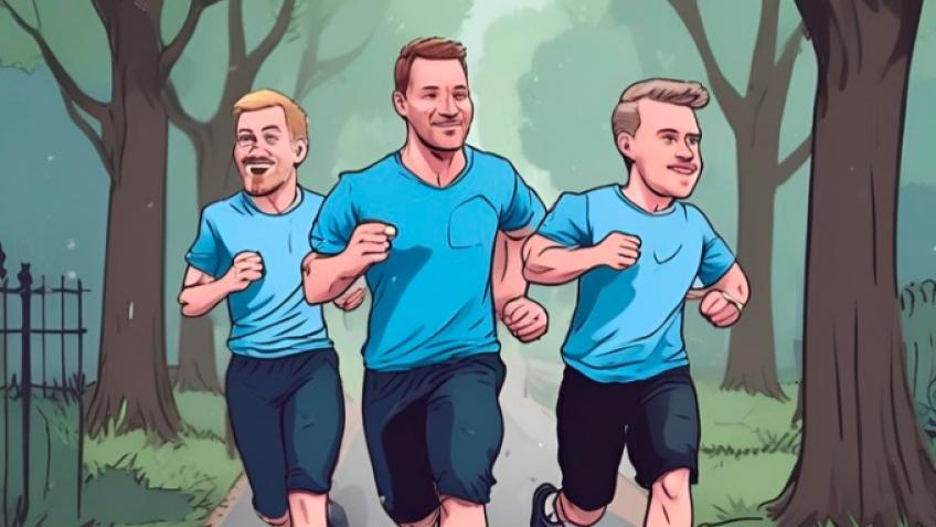 Coaches Keeping Up the Pace, 10k race