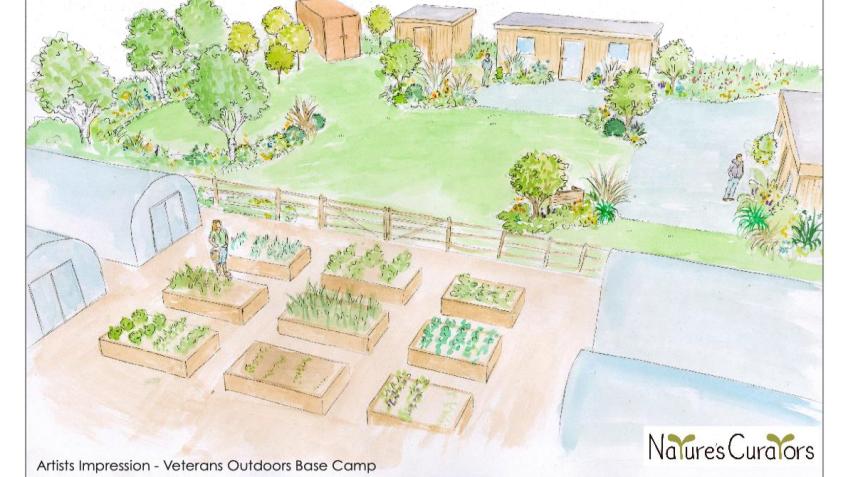An outdoor safe space for veterans