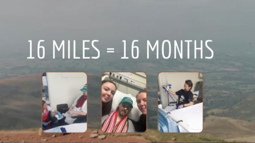 Sponsored Hike- 16 miles for 16 months in Hospital