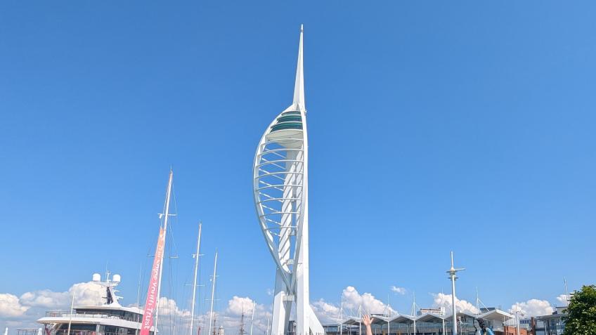 Abseiling the Spinnaker Tower for Endo South Coast