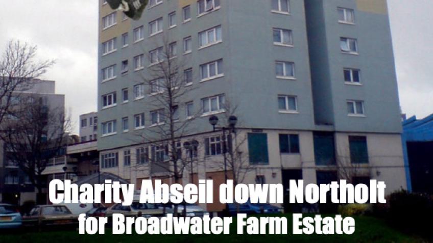 Joe's Charity Abseil down Northolt Block