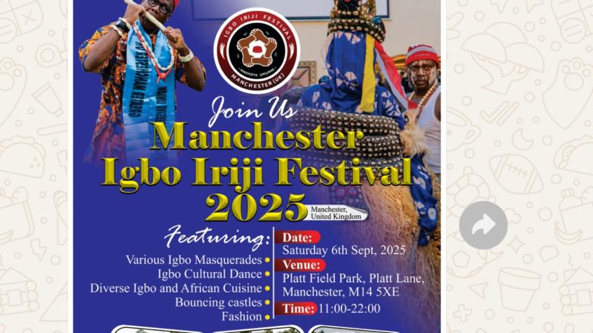 Manchester Igbo Iriji Festival 2025 Appeal Fund