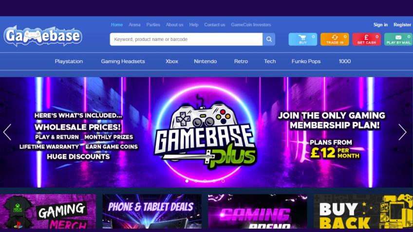 Gamebase.co.uk Gaming Web Site