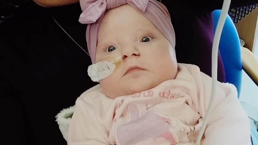 Baby Belle only 7 months old.