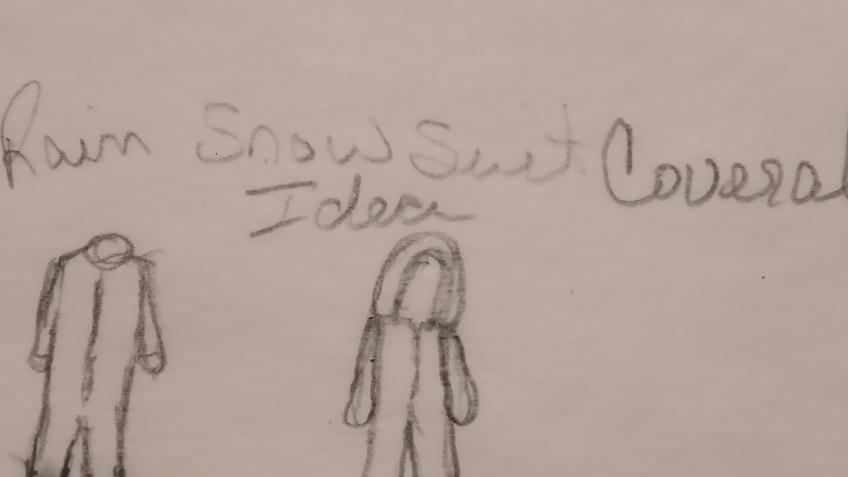 Rain snow suit coverall invitation
