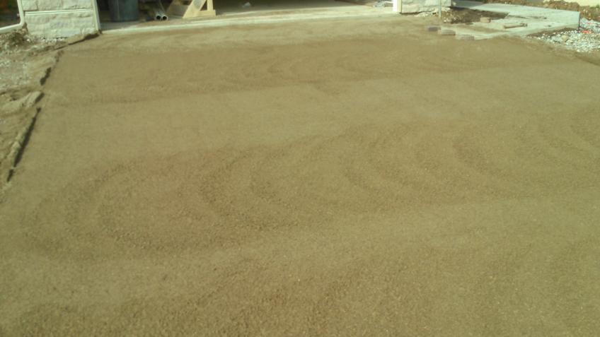 make a state of the art driveway without  cement