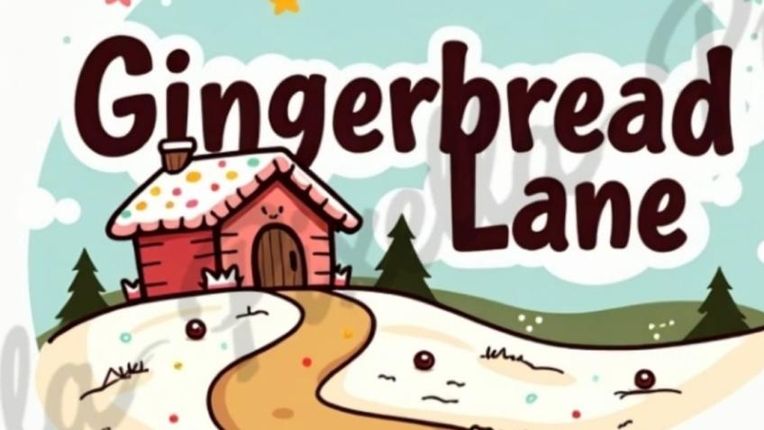 Gingerbread lane play village