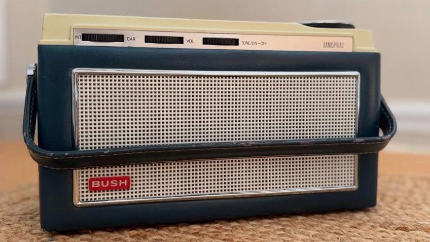 1966 Bush Radio with Caroline on dial refurbished