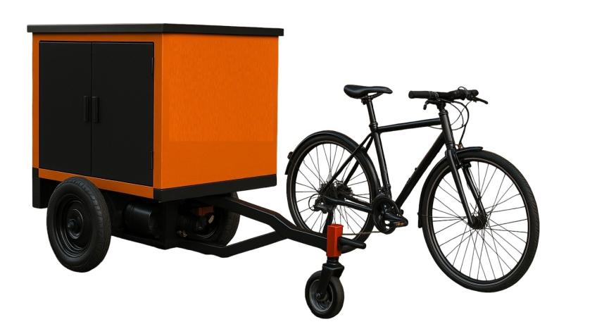 Self Assisted e-Cargo AI Bike Trailer