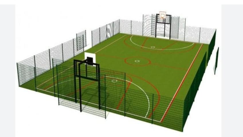 Multi Use Games Area (MUGA) Fencing and Lighting
