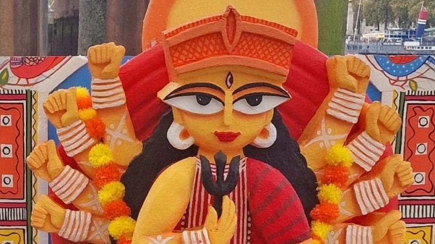 Durga Idol Display in Kingston River Festival 2025