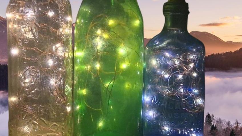 Antique Bottle Lights