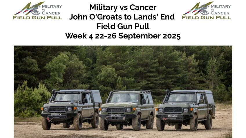 Week 4 John O'Groats to Lands' End Field Gun Pull