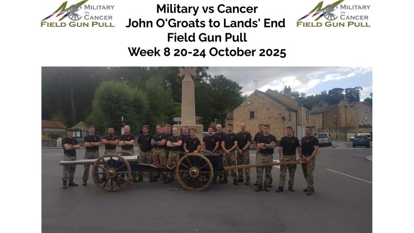 Week 8 John O'Groats to Lands' End Field Gun Pull