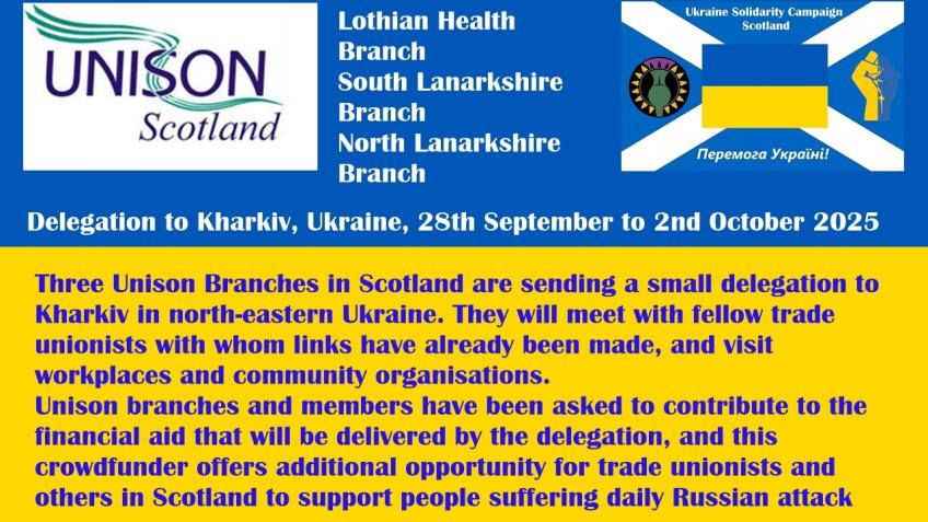 Unison Scotland Branches Visit to Ukraine Aid Fund