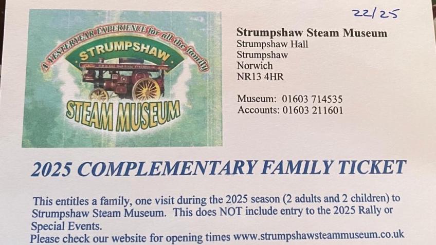 Win a Strumpshaw Steam Museum Family ticket