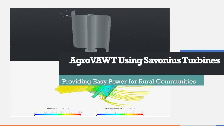 Drag Turbines from Local Materials for Farmers