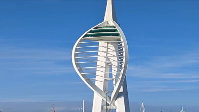 100m abseil dwn outside Spinnaker Tower Portsmouth