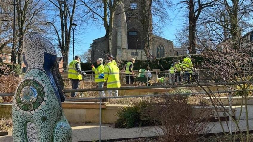 Fragrant planting in North Walsham town centre