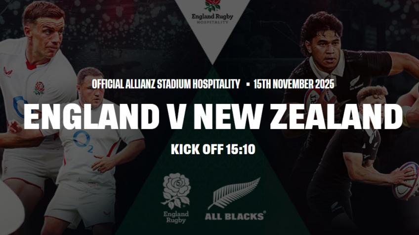 2 tickets for England v New Zealand at Twickenham.