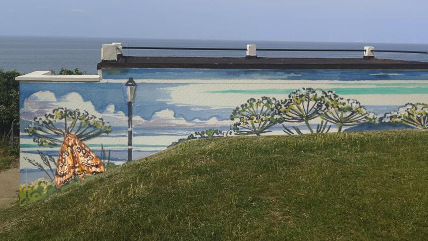 Fisher's Estuarine Moth Mural - Whitstable