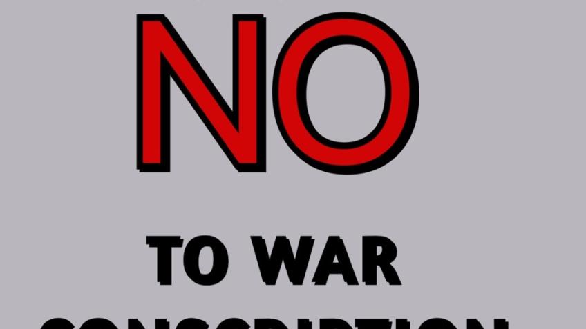 No To War Conscription Outreach Tour