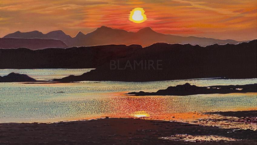 Sunset painting prize draw